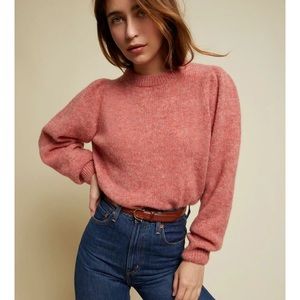 Nation Busy Oversize 80s Sweater- Geranium